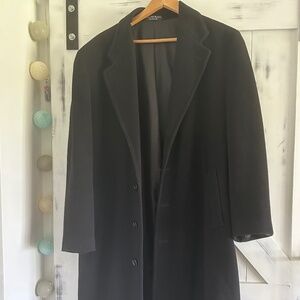 Classic Tailored  Black Long Coat